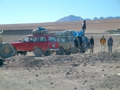 04-Our luggage is loaded on a SUV